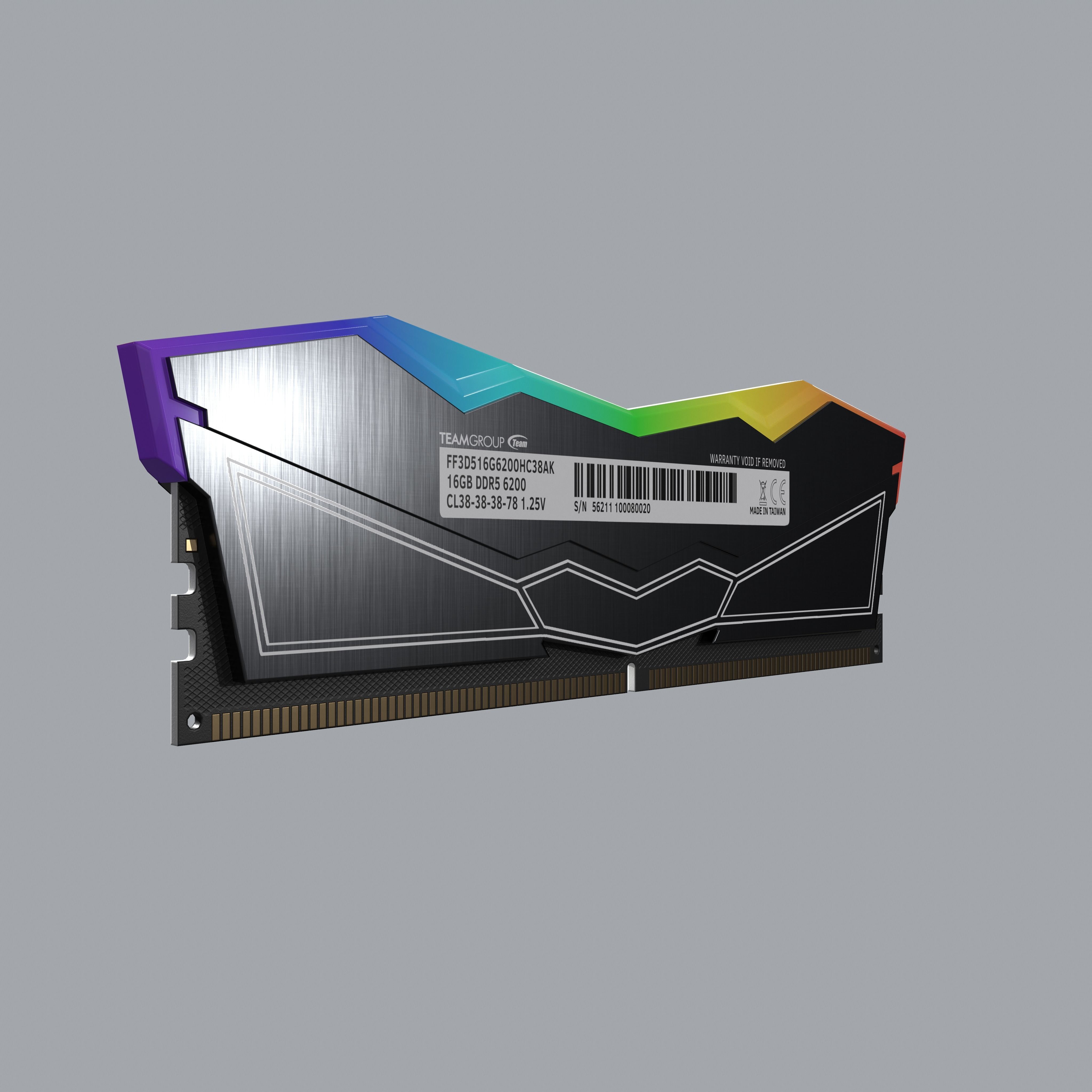 TEAMGROUP T-Force Delta RGB DDR5 RAM Low-poly 3D model_11