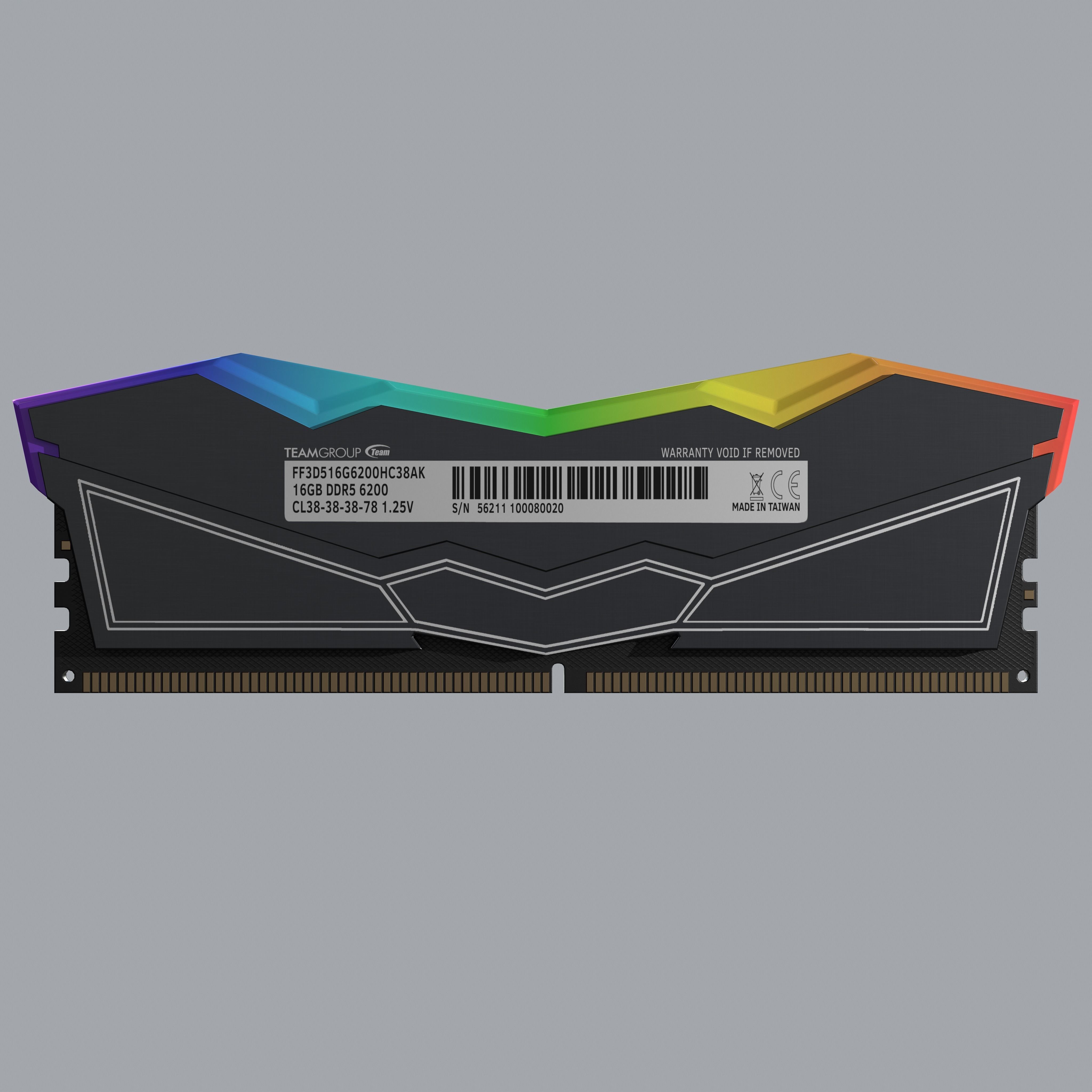 TEAMGROUP T-Force Delta RGB DDR5 RAM Low-poly 3D model_5