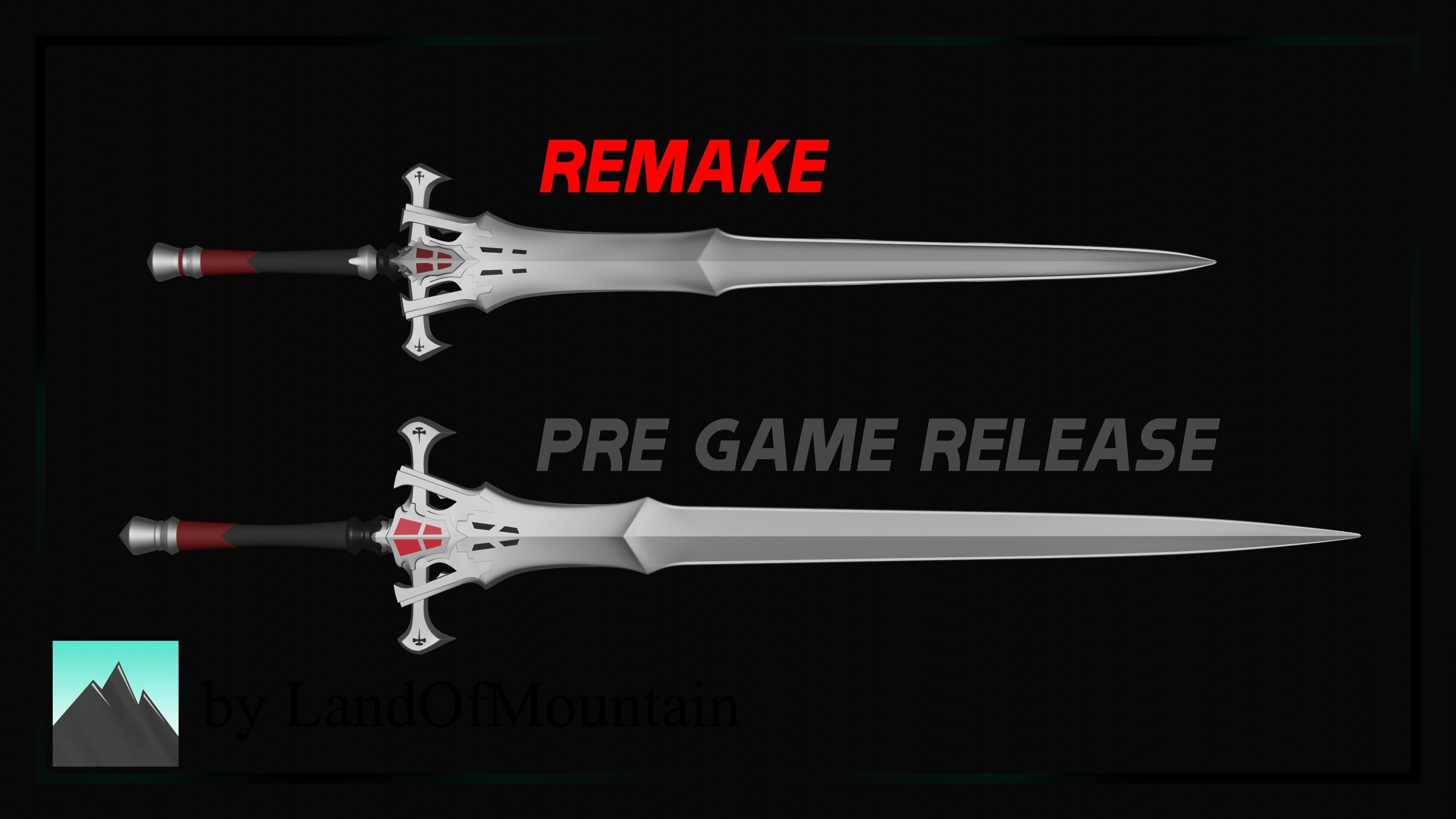Final Fantasy XVI - Clive Rosfield - Invictus Sword 3D print model_1