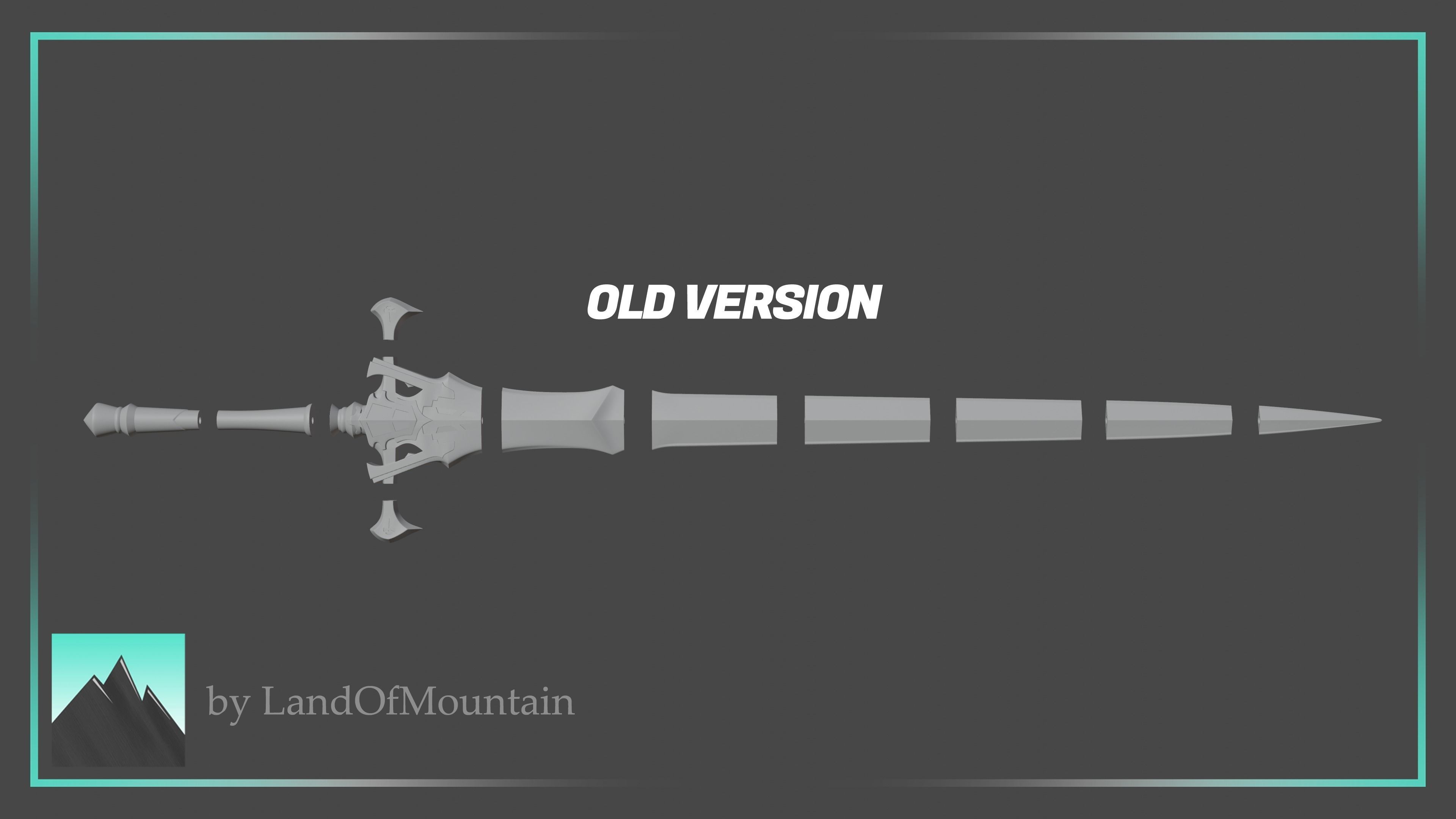 Final Fantasy XVI - Clive Rosfield - Invictus Sword 3D print model_15