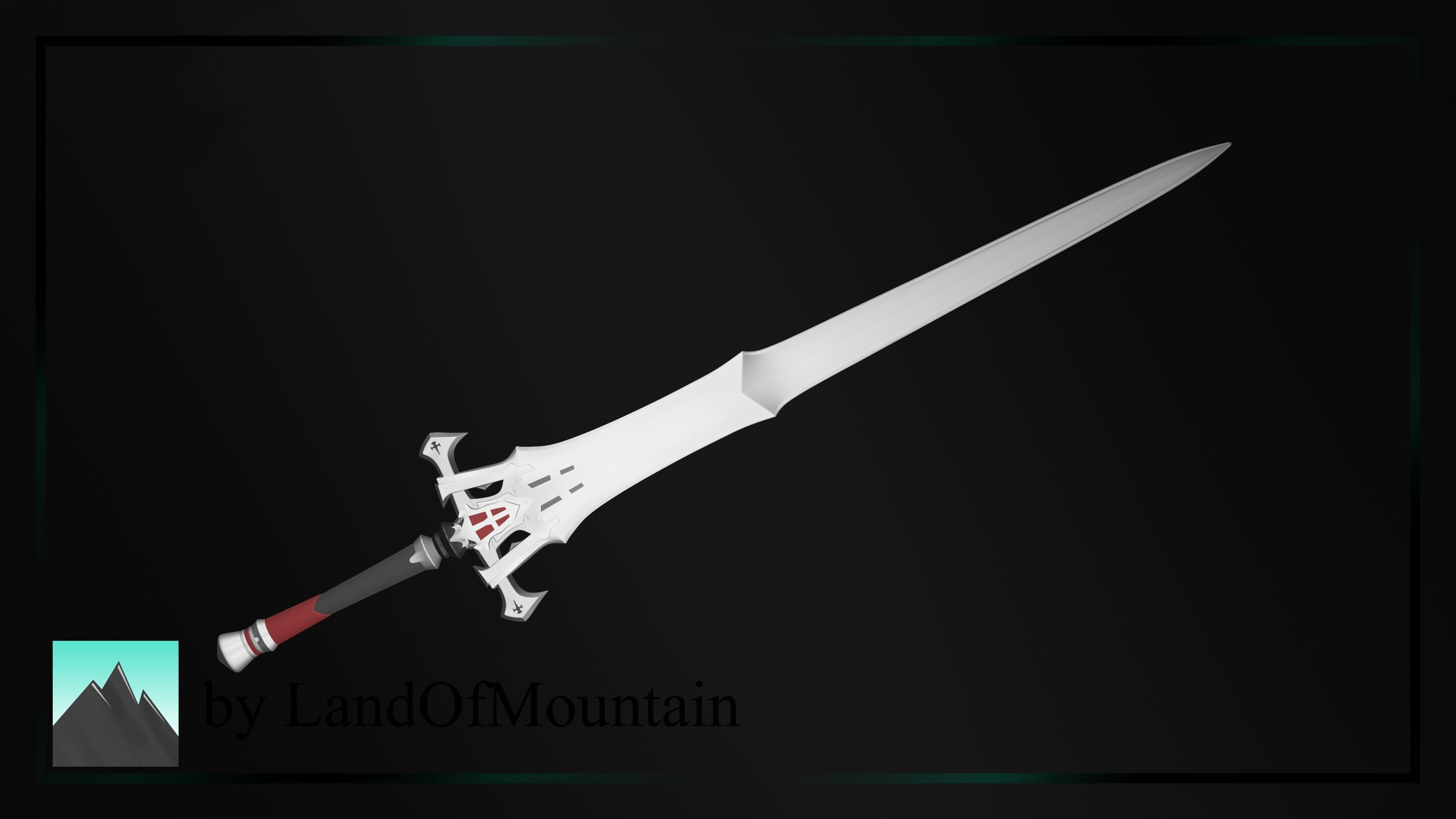 Final Fantasy XVI - Clive Rosfield - Invictus Sword 3D print model_8