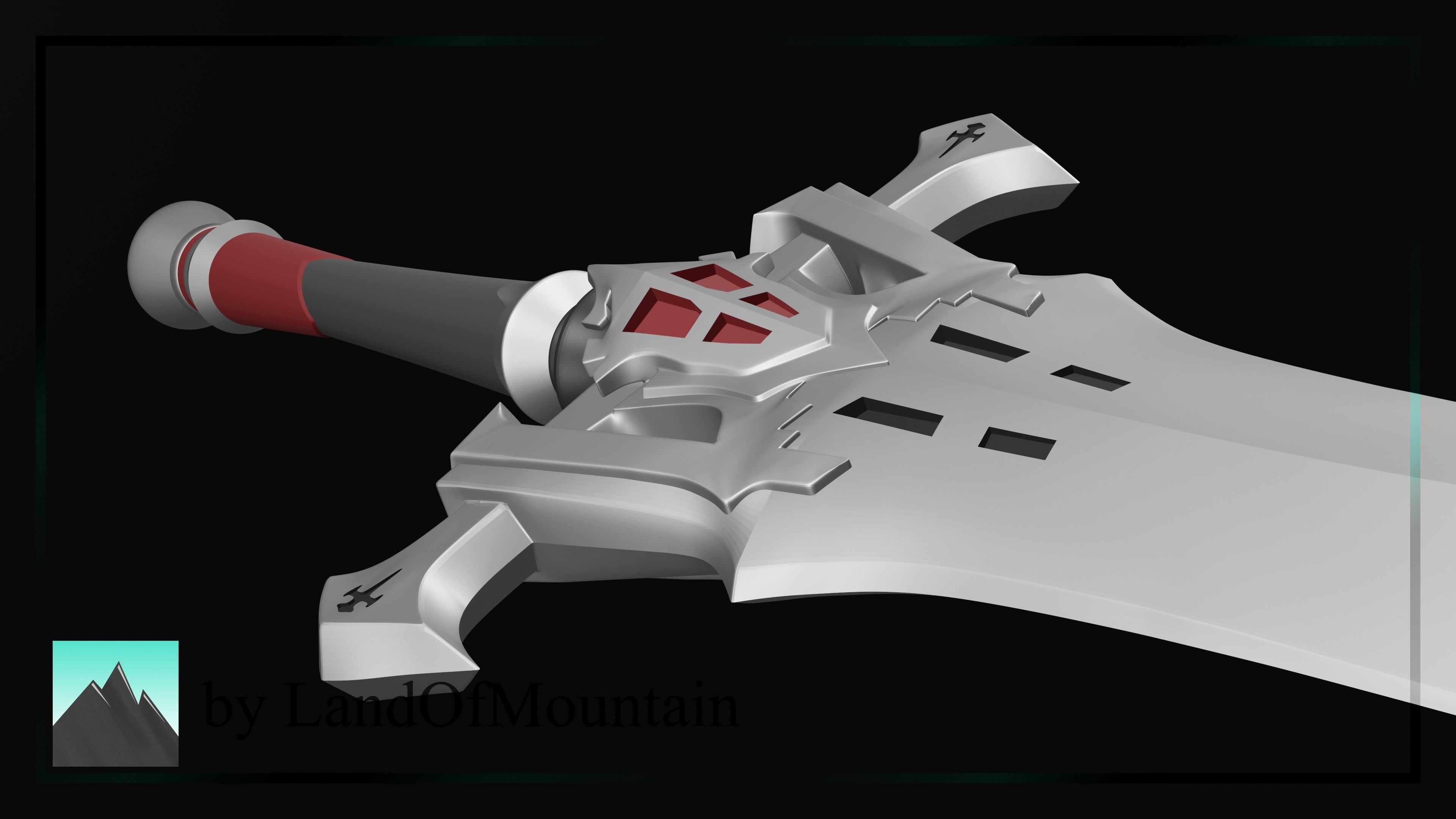 Final Fantasy XVI - Clive Rosfield - Invictus Sword 3D print model_7
