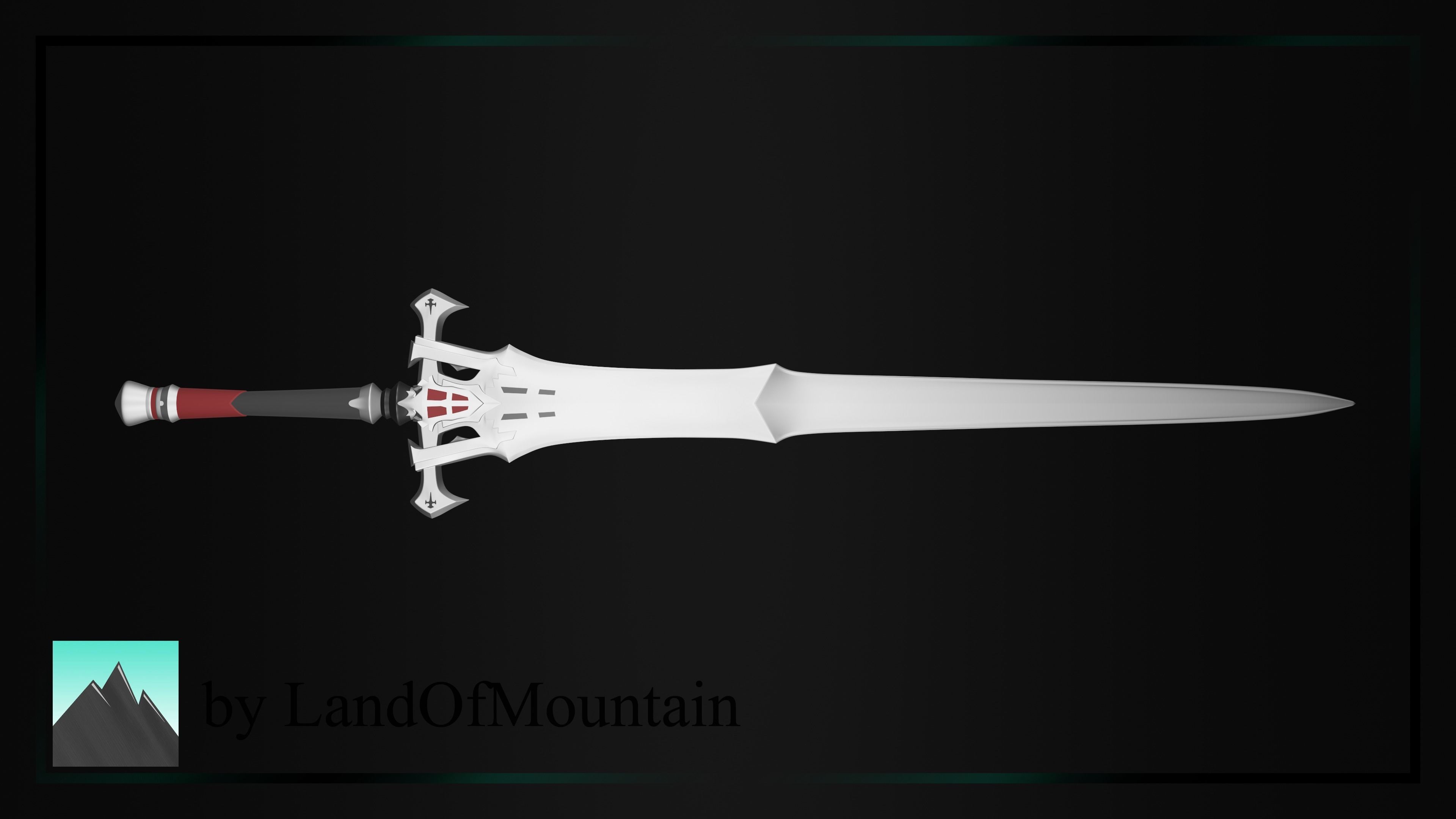 Final Fantasy XVI - Clive Rosfield - Invictus Sword 3D print model_4