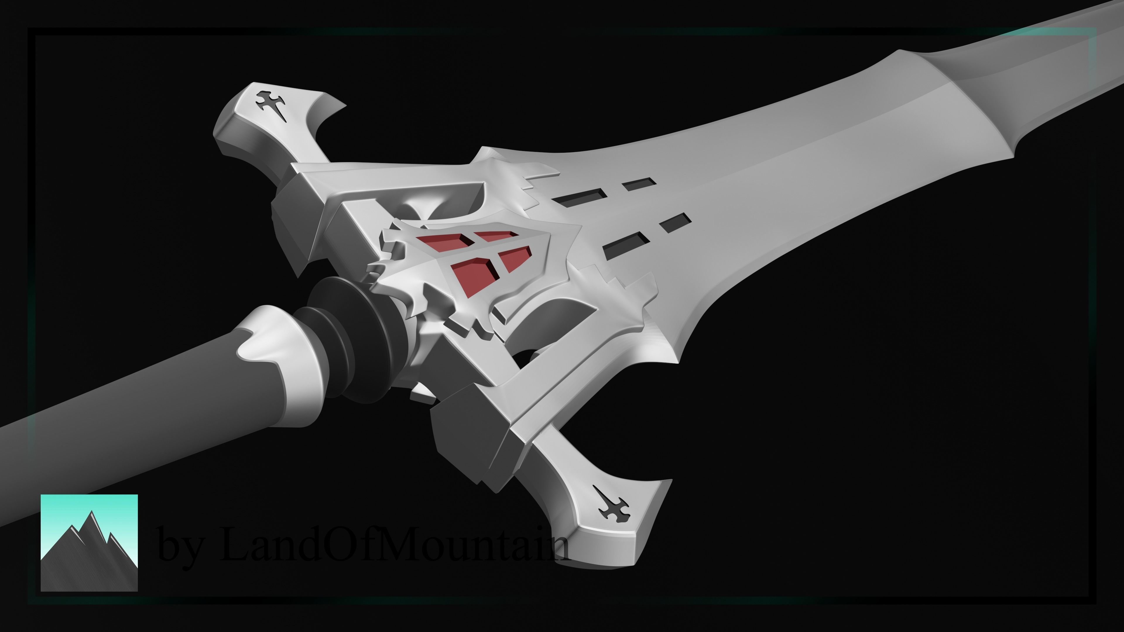 Final Fantasy XVI - Clive Rosfield - Invictus Sword 3D print model_5