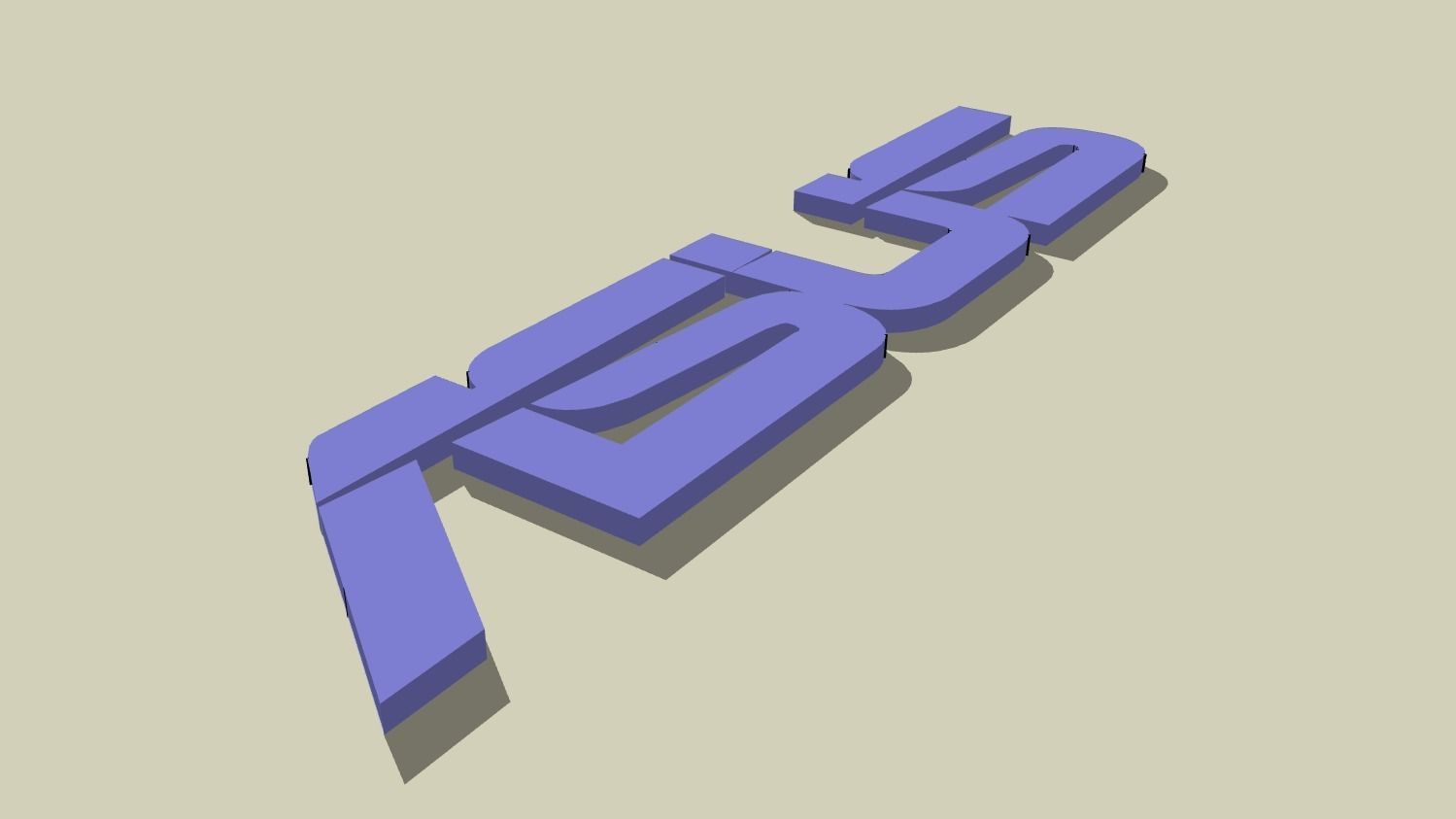 Asus Logo 3D print model_2