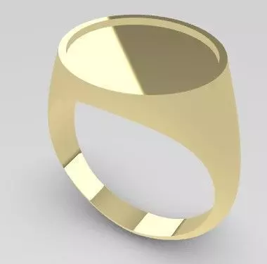 anillo sello redondo 3D print model