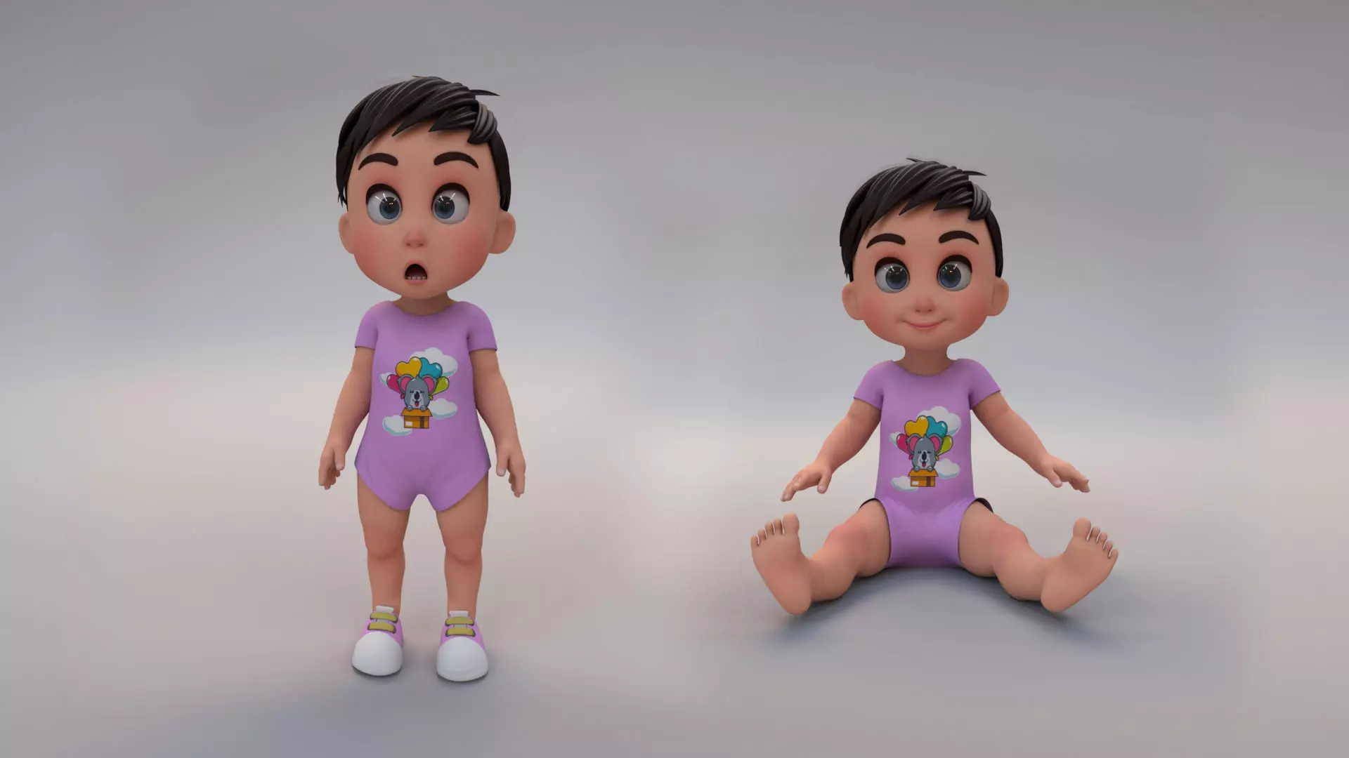baby boy 3D model_0