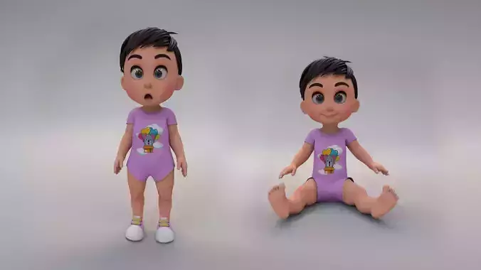 baby boy 3D model