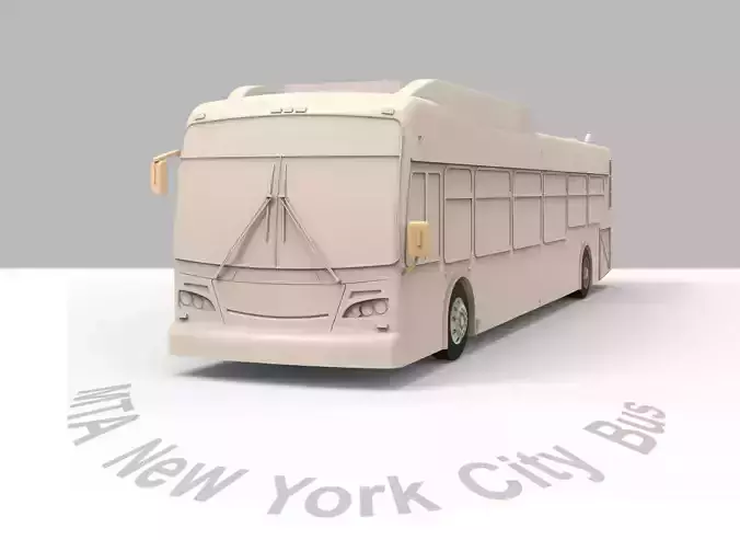 MTA New York City Bus printable 3D print model