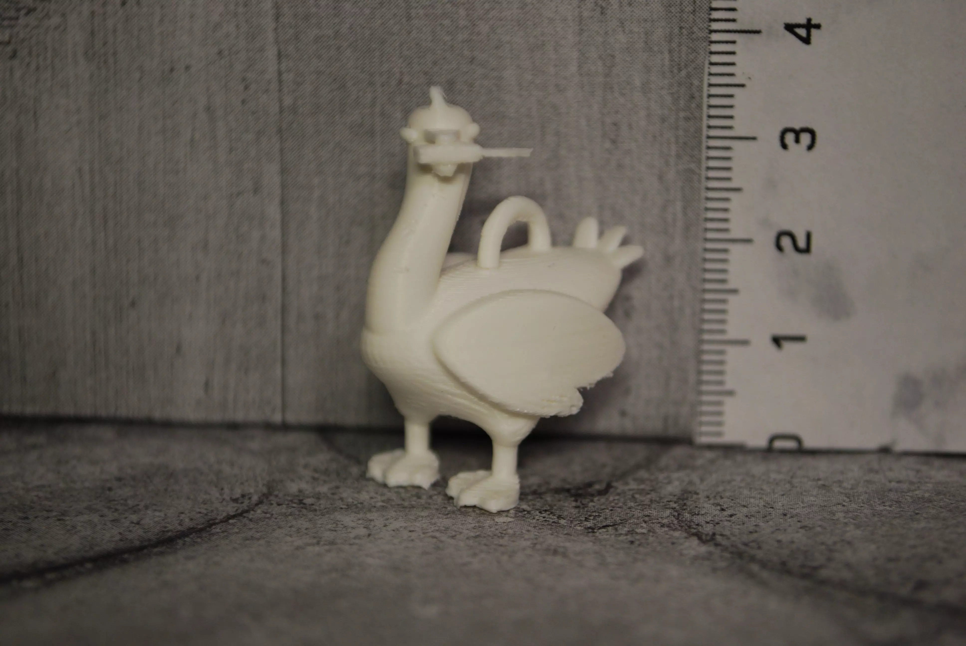 cute keychain Goose Gesha ready 3D print Free 3D print model