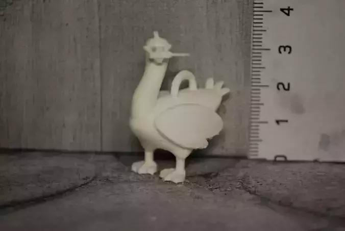 cute keychain Goose Gesha ready 3D print