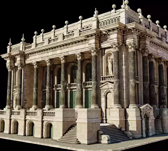 Historic Public Building 3D model