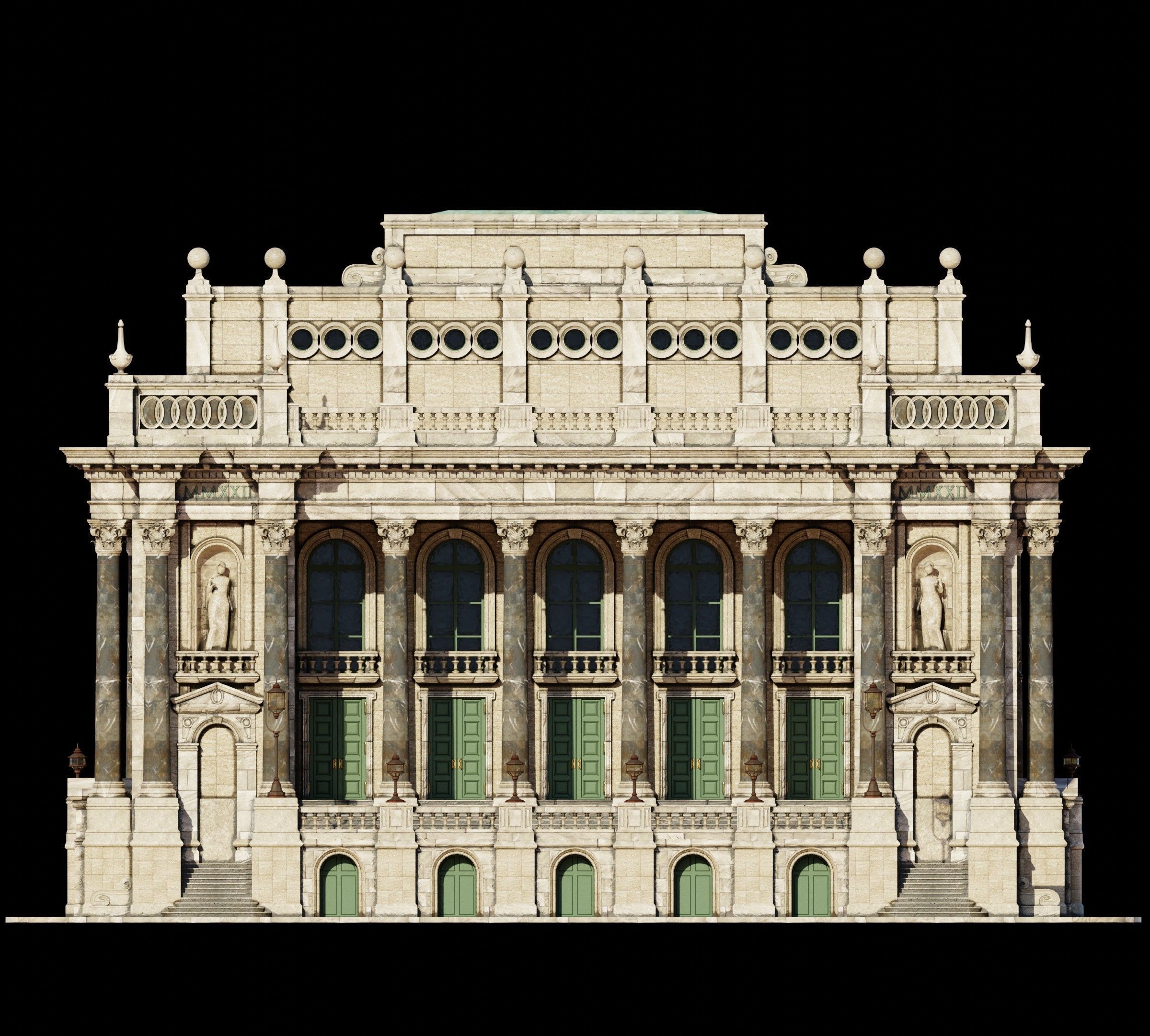 Historic Public Building 3D model_10