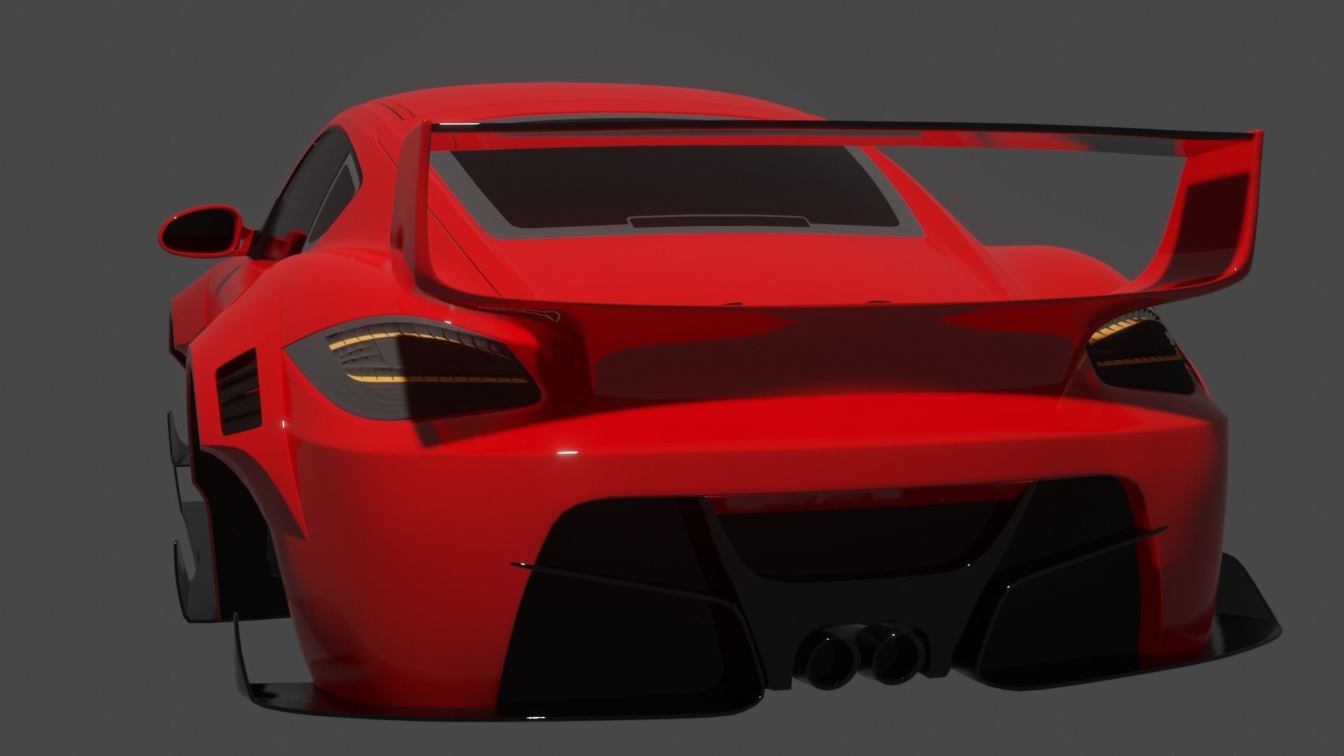 porsche cayman karma bodykit 3D model_1