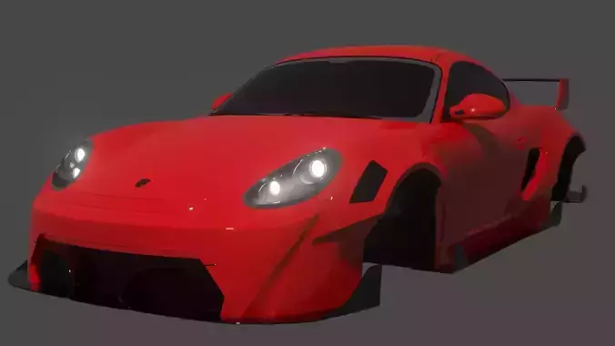 porsche cayman karma bodykit 3D model