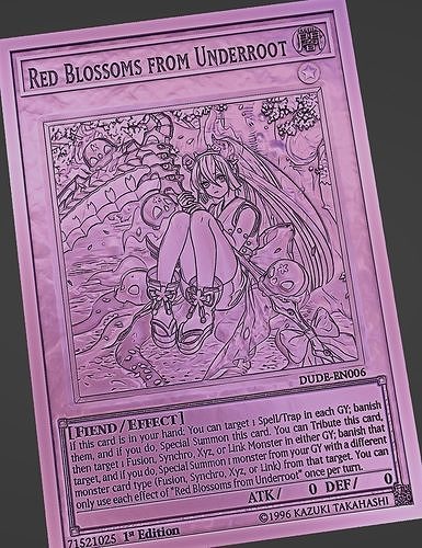 red blossoms from underrot - yugioh 3D print model