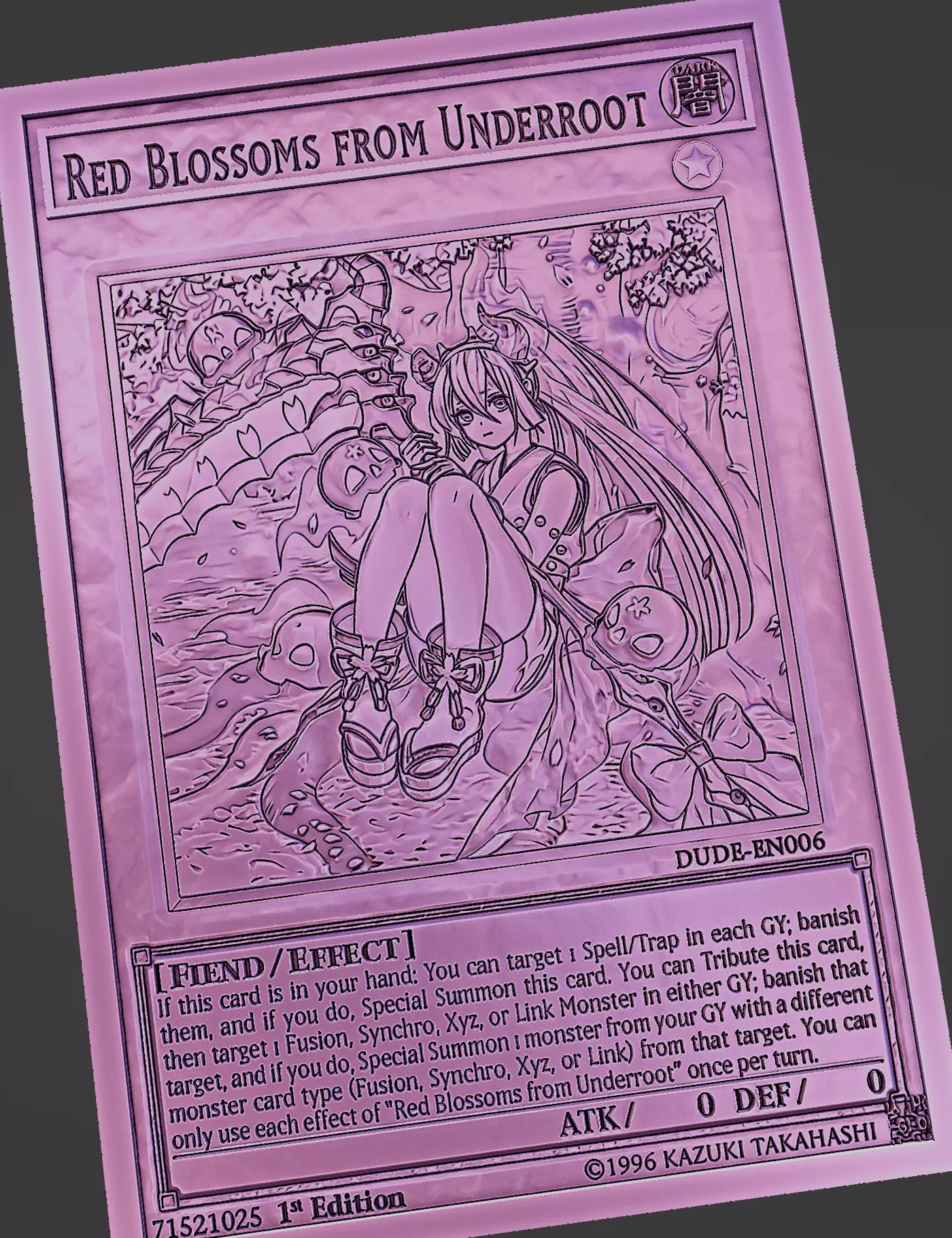 red blossoms from underrot - yugioh 3D print model