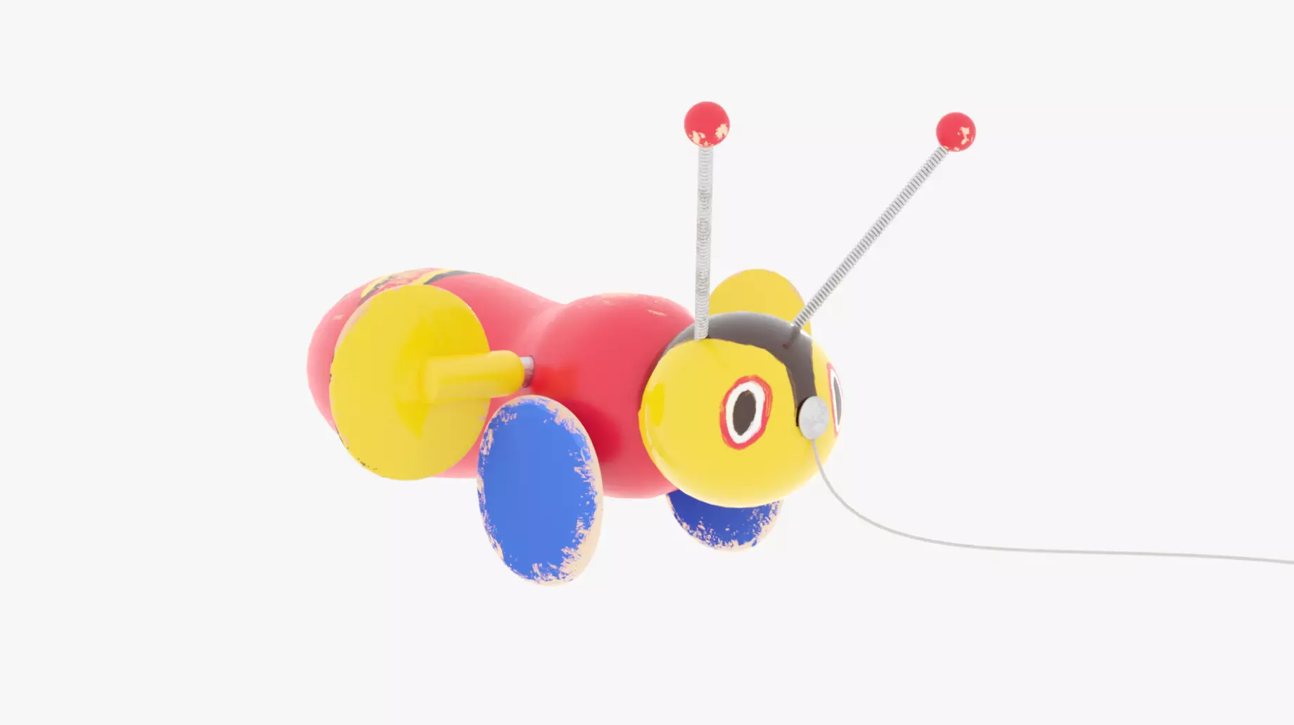 Iconic Buzzy Bee Toy 3D model_0