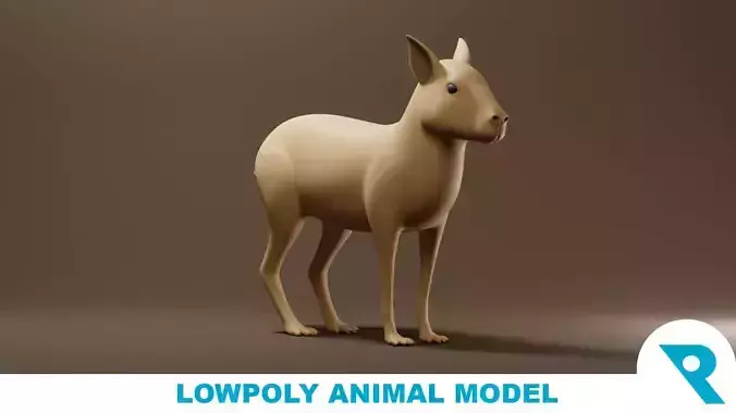 Cavy Base Mesh Low-poly 3D model