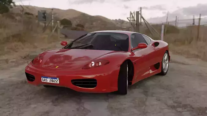 Ferrari F-360 Modena - Complete Edition Low-poly 3D model