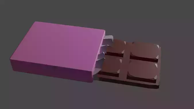 Valentines Chocolate Free low-poly 3D model