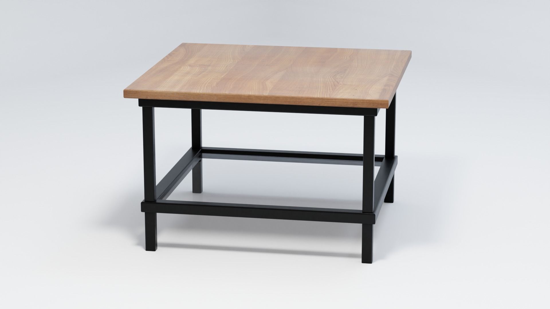 Short Modern End Table 3D model_4