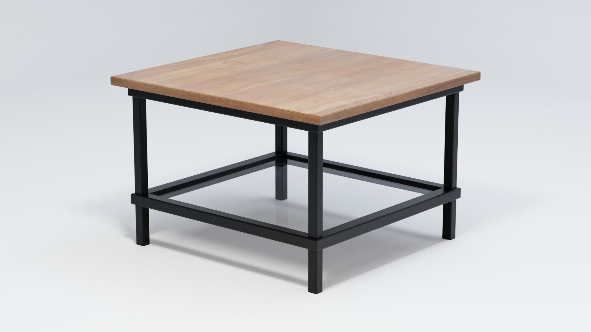 Short Modern End Table 3D model_5