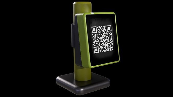Terminal NFC Low-poly 3D model 4