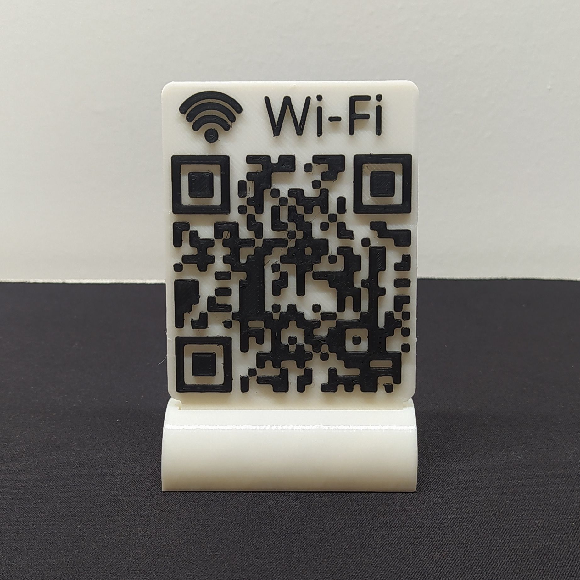 WIFI QR CARD 3D print model_1
