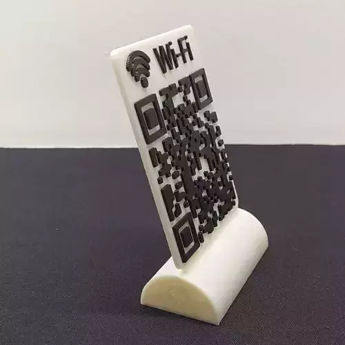WIFI QR CARD 3D print model