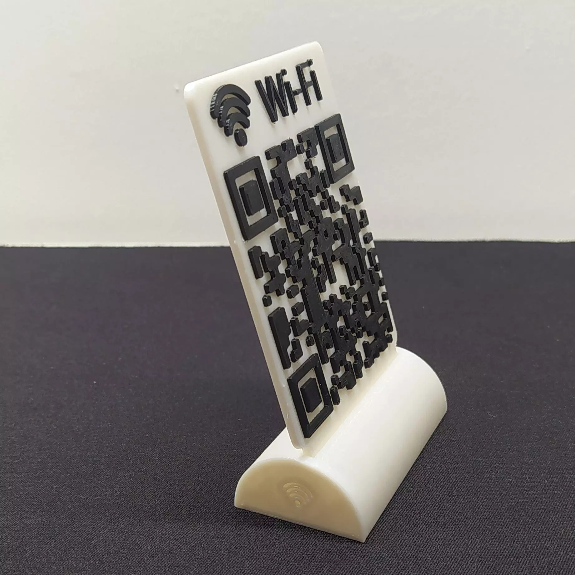 WIFI QR CARD 3D print model_0