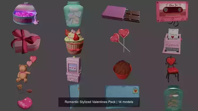 Romantic Stylized Valentines Pack