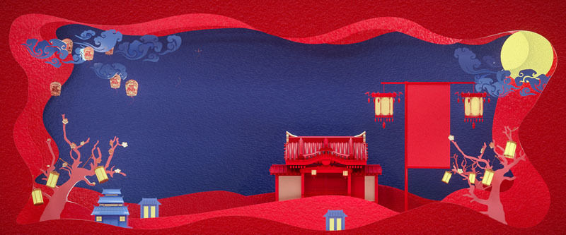 Chinese New Year festive scene 3D model_5