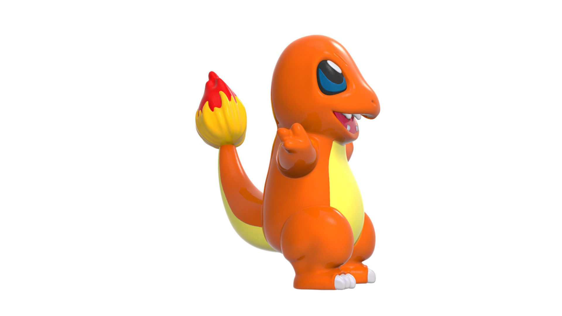 charmander orange pokemon toy 3D print model_1