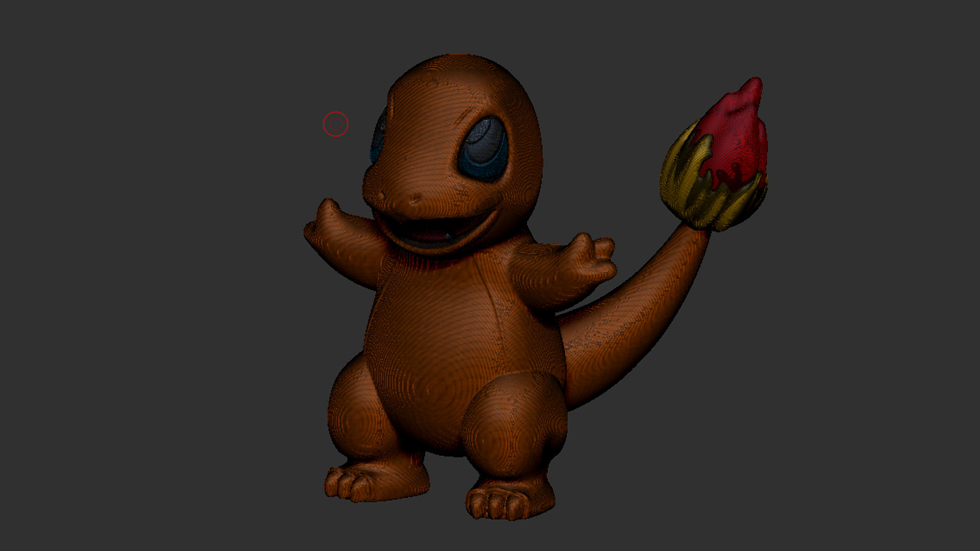 charmander orange pokemon toy 3D print model_6