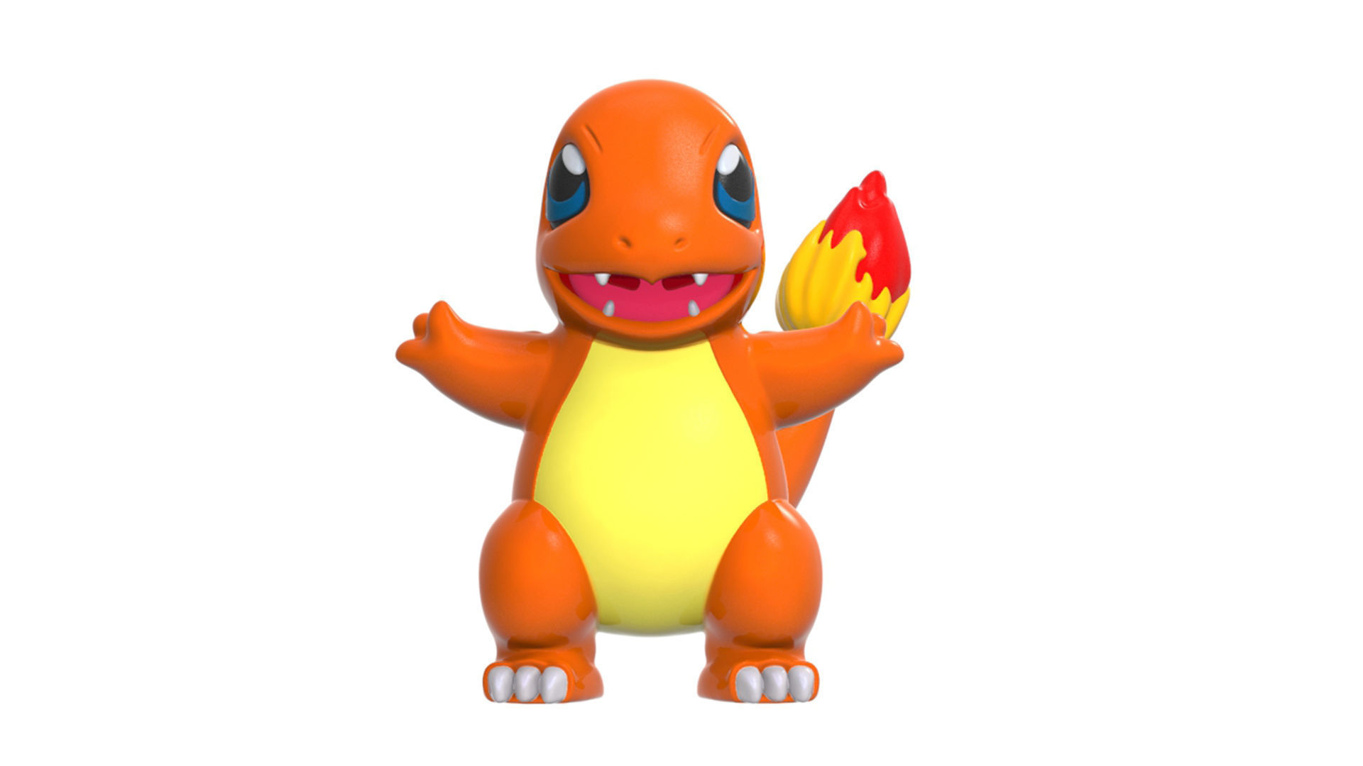 charmander orange pokemon toy 3D print model_5