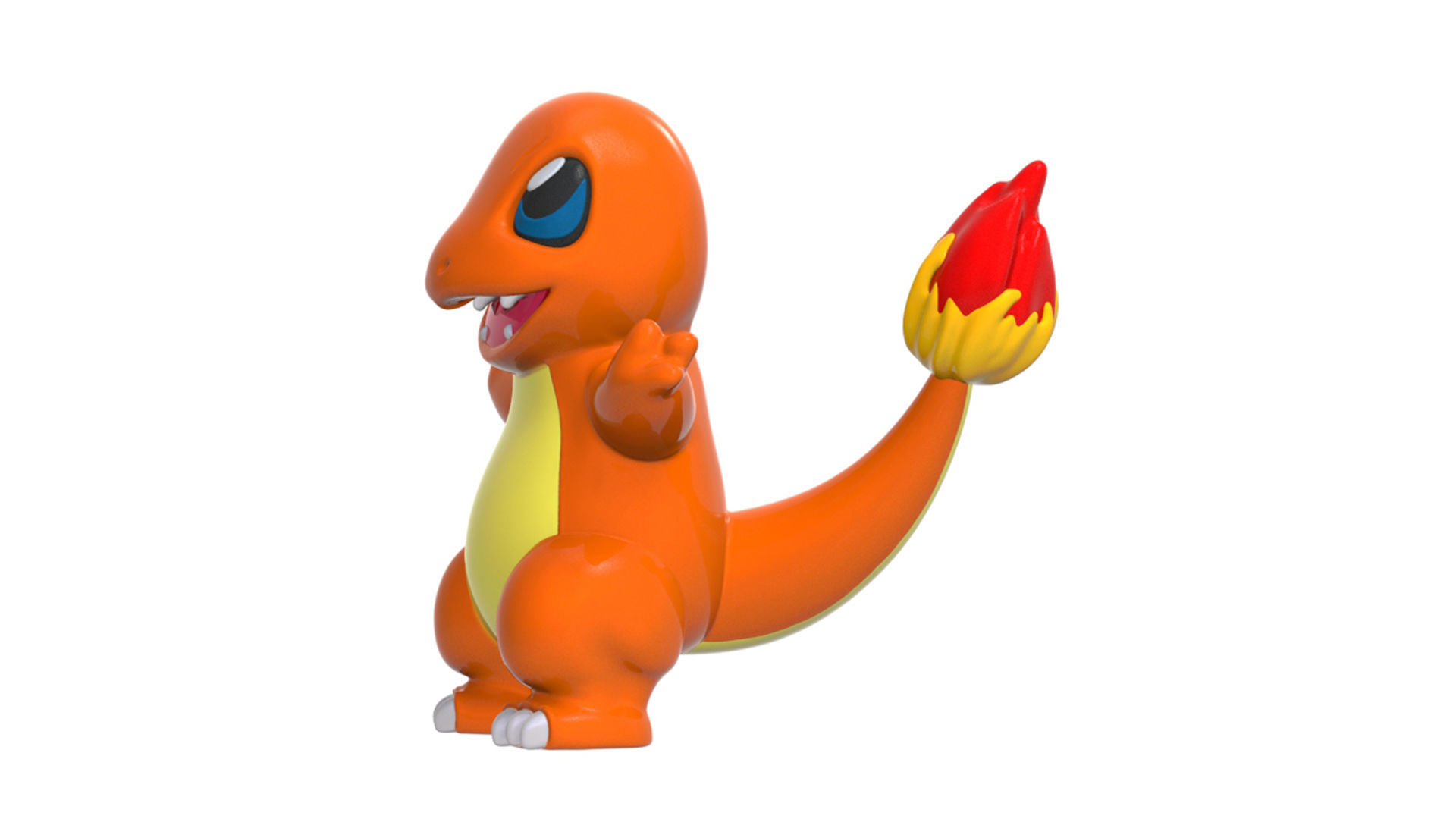 charmander orange pokemon toy 3D print model_4