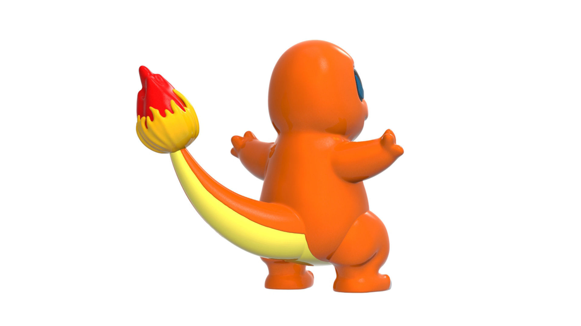 charmander orange pokemon toy 3D print model_2