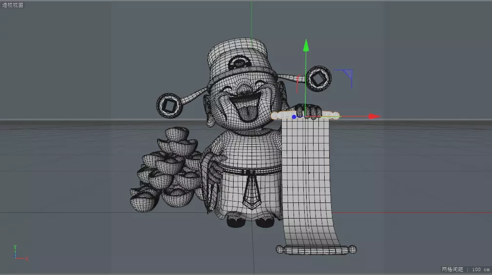 Chinese New Year God of Wealth 3D model_0