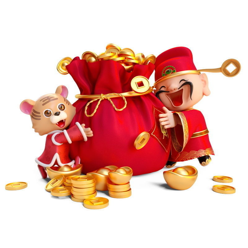 Chinese New Year God of Wealth 3D model_7