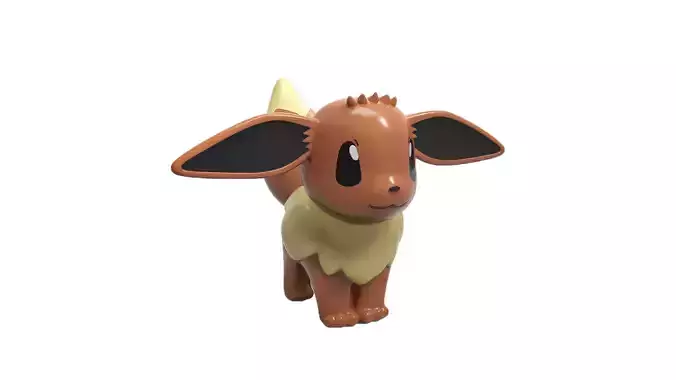 eevee pokemon figurine with ears