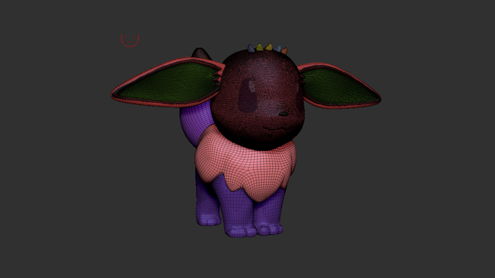 eevee pokemon figurine with ears 3D print model_7