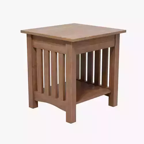 Classic Mission End Table 3D model