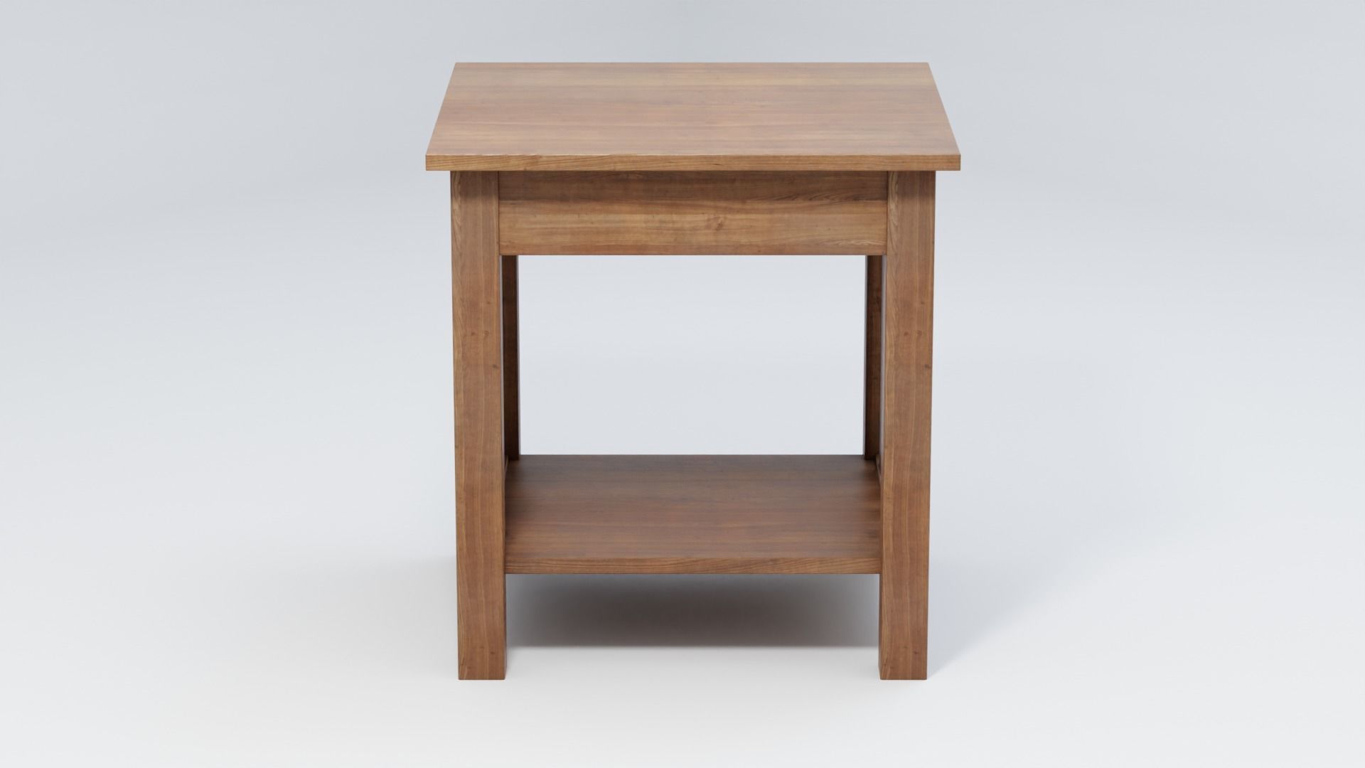 Classic Mission End Table 3D model_4