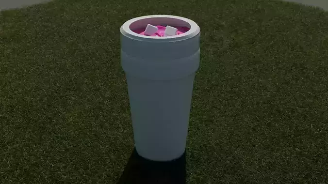 Double cup with lean inside 