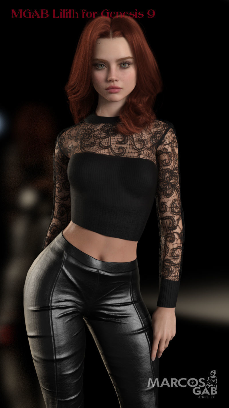 MGAB Lilith for Genesis 9 3D model_9