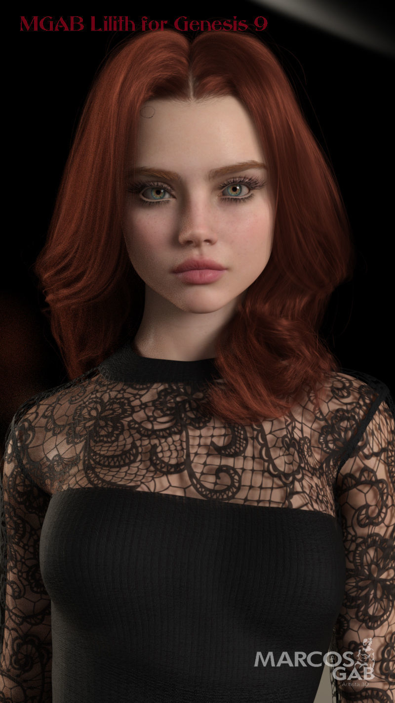 MGAB Lilith for Genesis 9 3D model_7