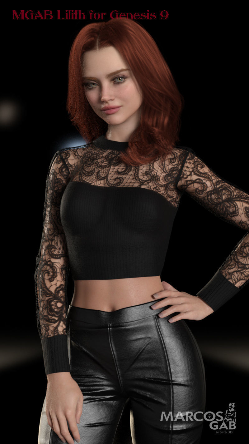 MGAB Lilith for Genesis 9 3D model_19