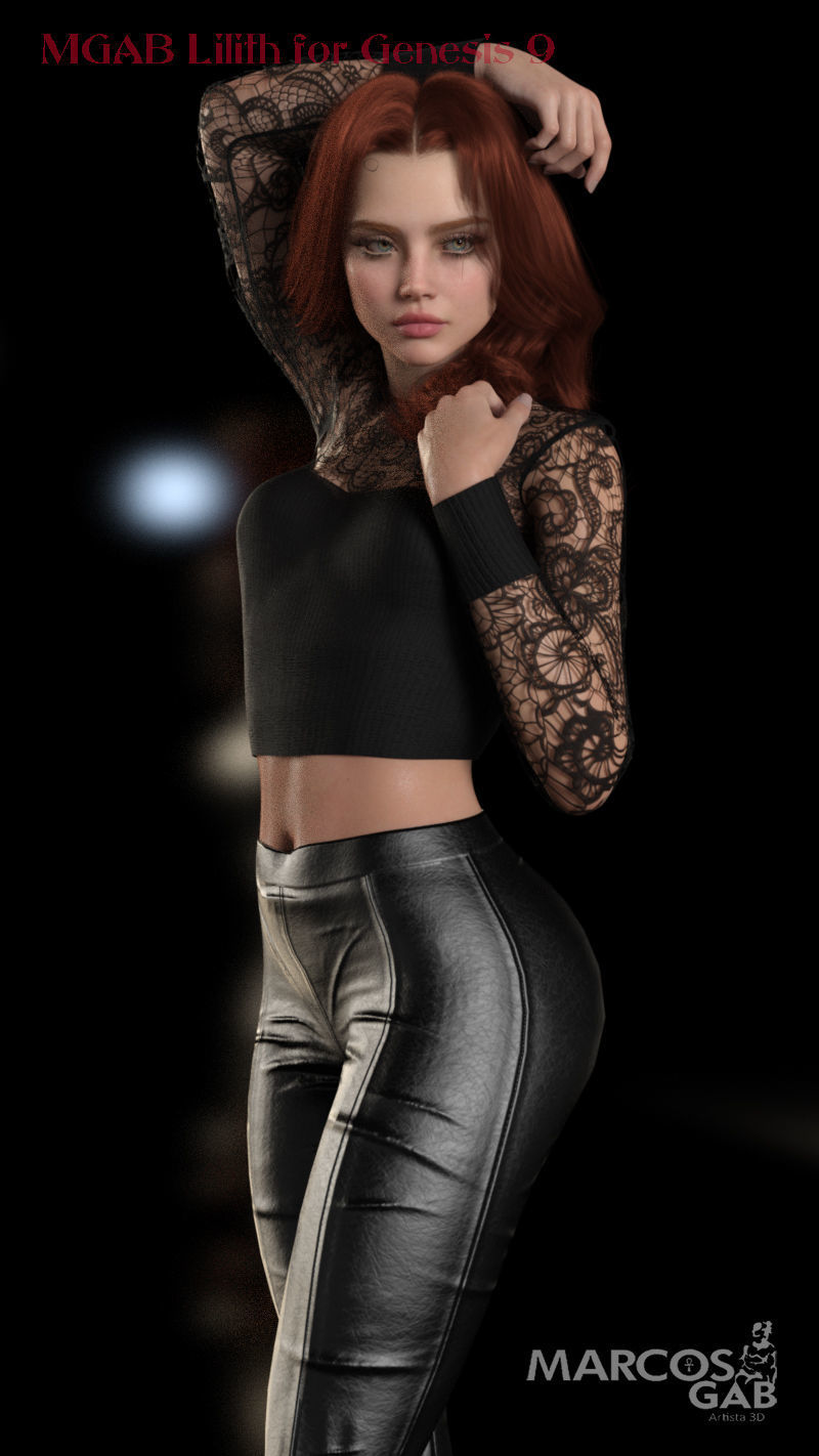 MGAB Lilith for Genesis 9 3D model_5
