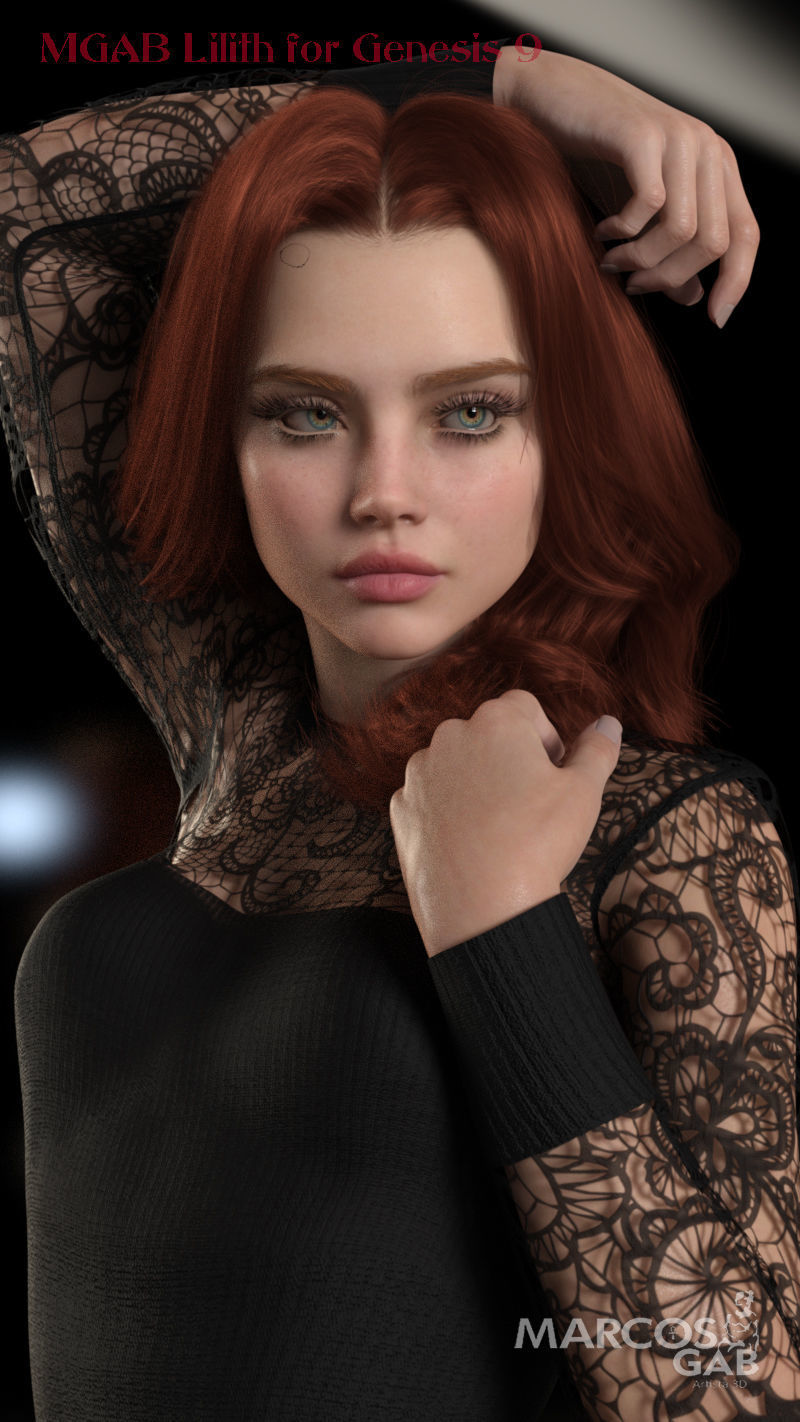 MGAB Lilith for Genesis 9 3D model_3